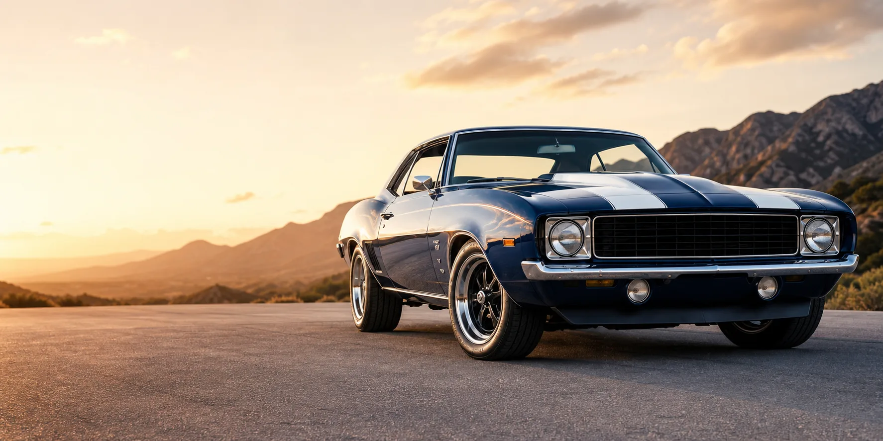Classic muscle car representing Iron Machine Auto Sales buyer support